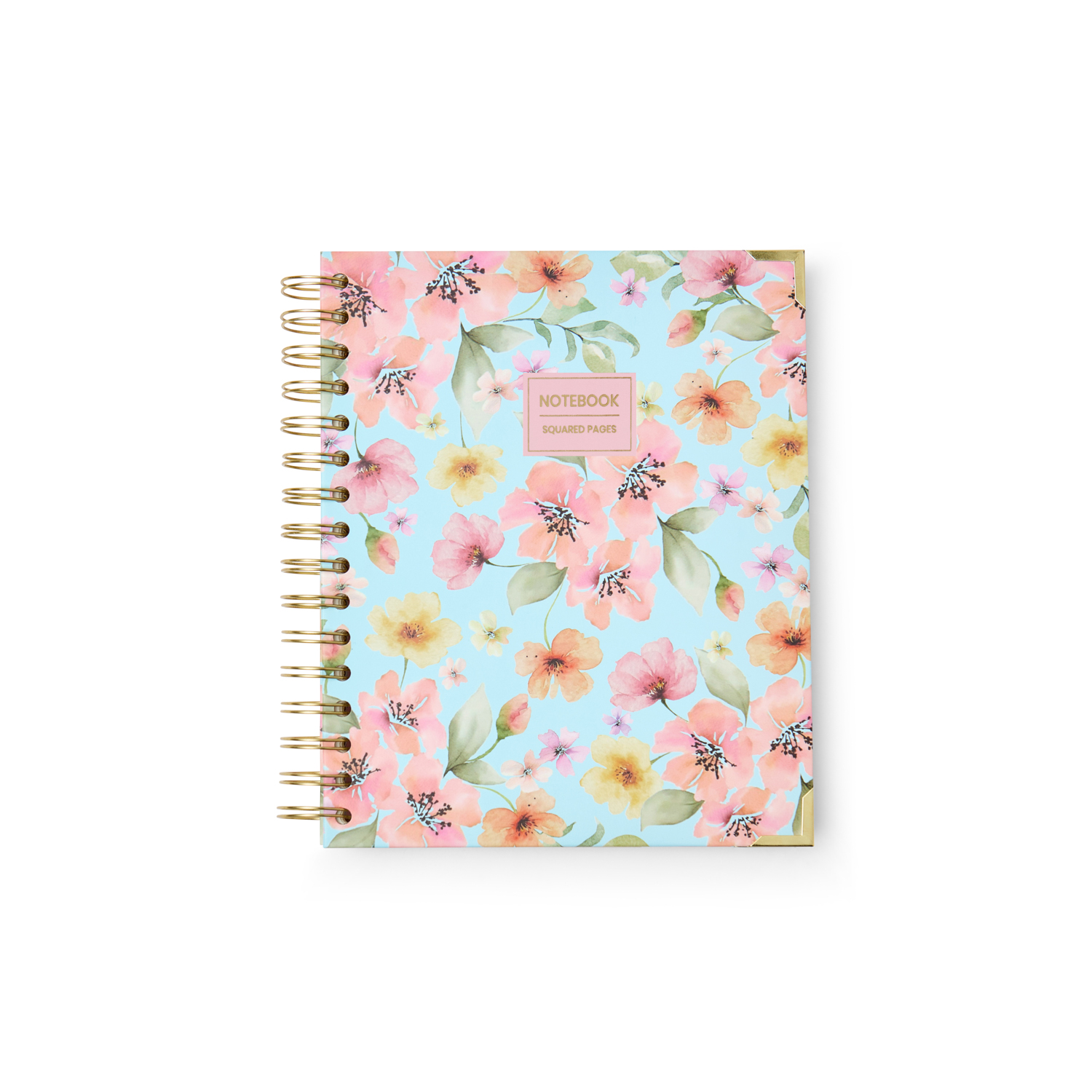 Cuaderno Nicole en tamaño A4 con interior cuadrícula y encuadernación wire'o